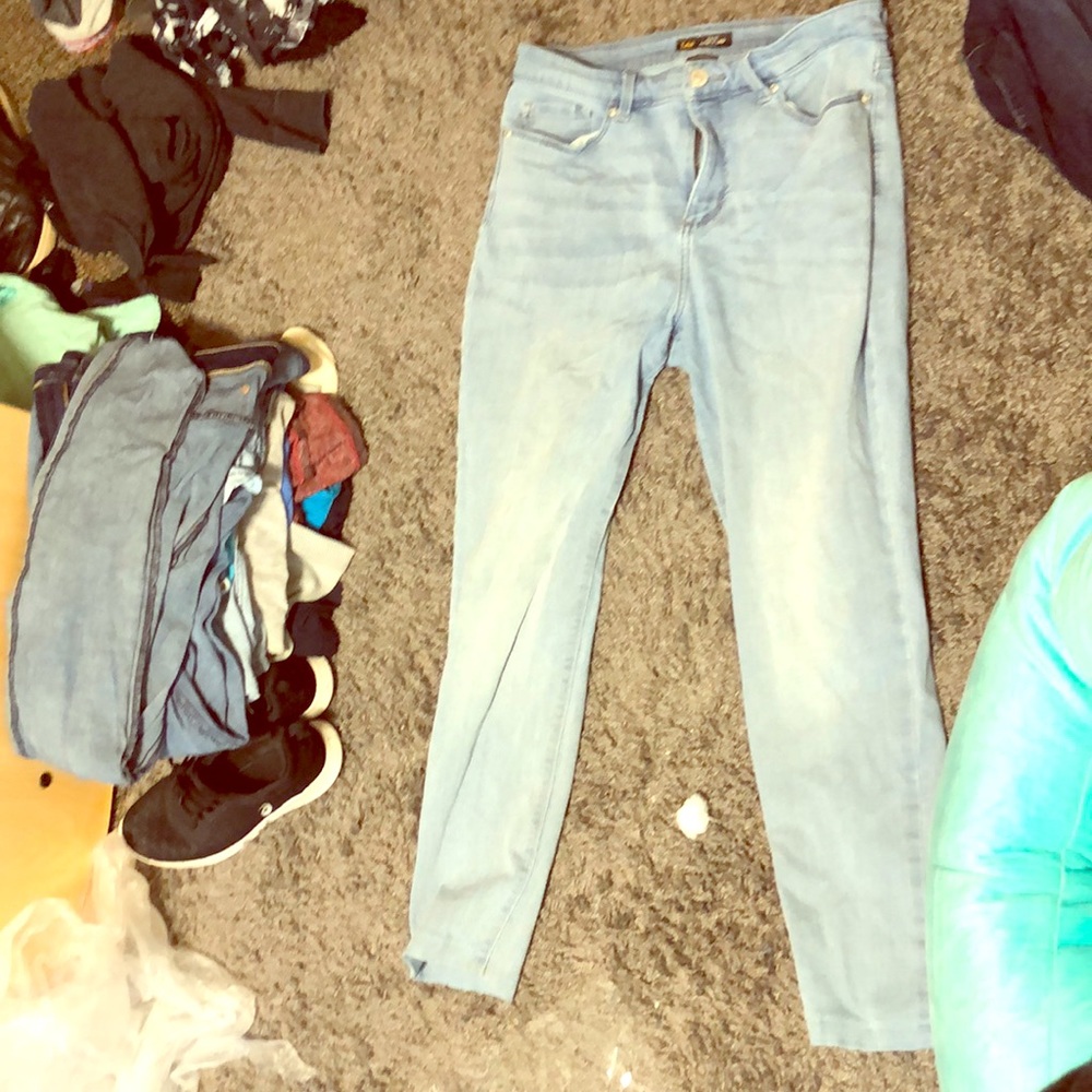 Size 12 lee skinny crop jeans